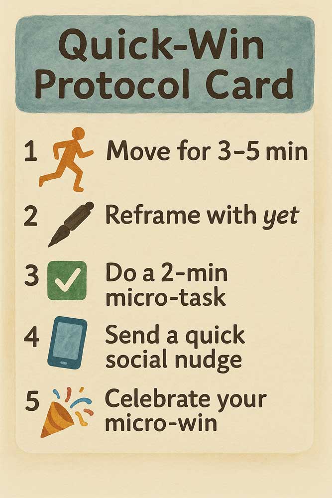 Quick-win protocol card
