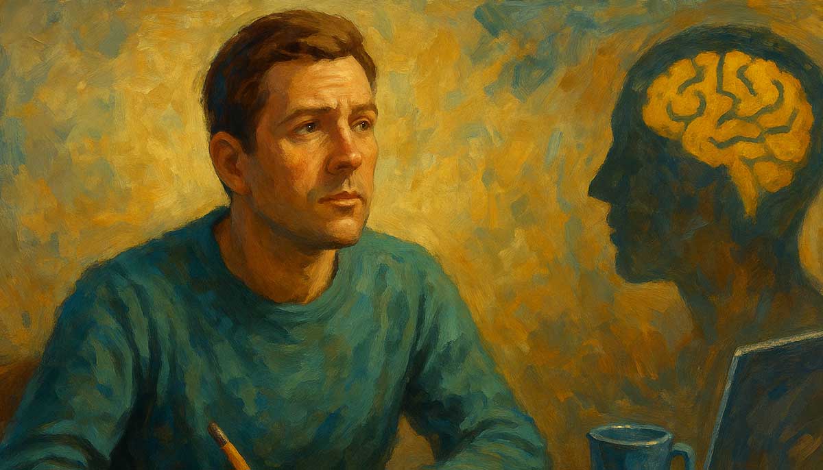 a man trying to figure out how to develop a growth mindset